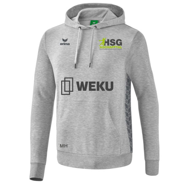 Kapuzensweat Hellgrau mit HSG Logo und Kürzel