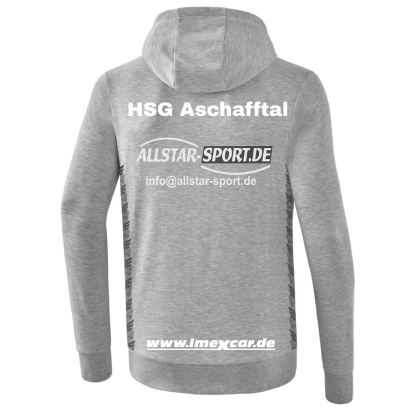 Kapuzensweat Hellgrau mit HSG Logo und Kürzel