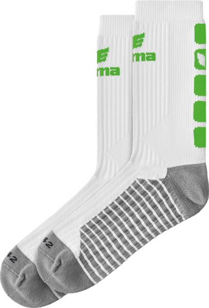 1 Paar CLASSIC 5-C Socken weiß/grün