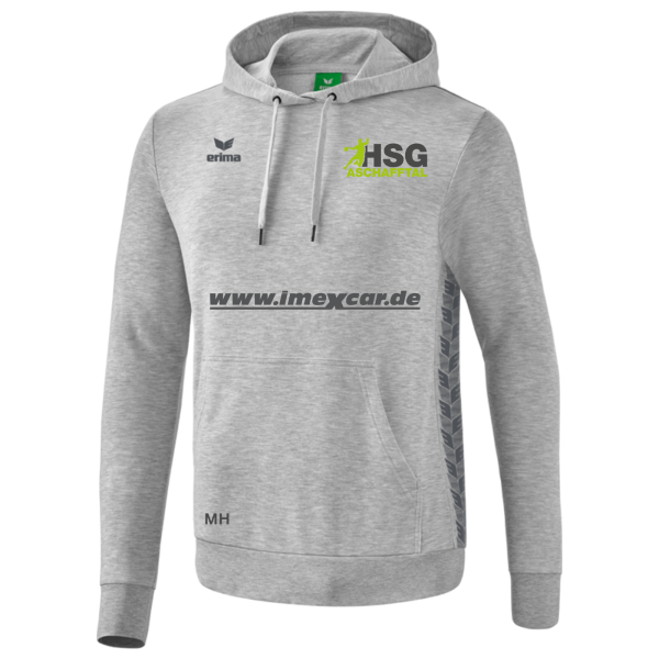 Kapuzensweat Hellgrau mit HSG Logo und Kürzel