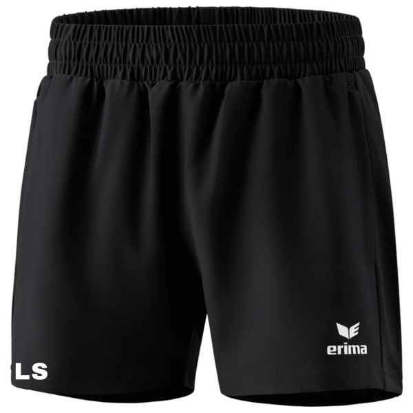 Shorts Damen Schwarz mit Kürzel