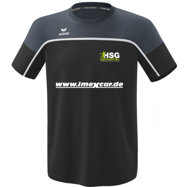 Shirt grau mit HSG Logo und Kürzel