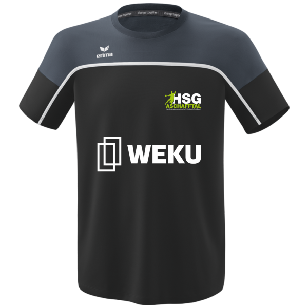 Shirt grau mit HSG Logo und Kürzel