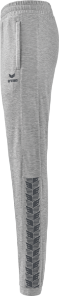 Sweathose Damen Hellgrau mit Kürzel